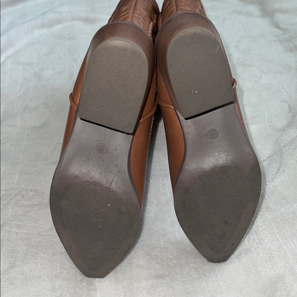 Ardene Brown Heeled Cowboy Boots - Picture 6 of 6